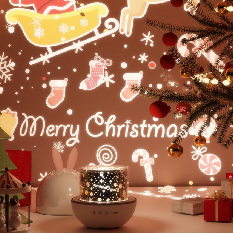 Romantic Bunny Starry Sky Night Light With Bluetooth And Sleep Timer For Children Bedroom Decor