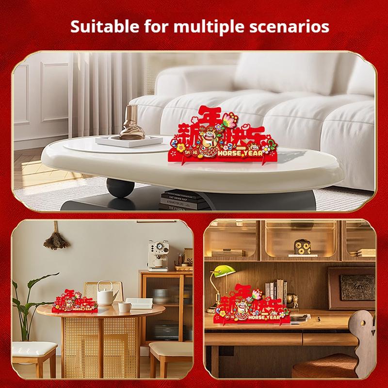 Horse Year Ornament Spring Festival Fu Ornaments New Year 2026 Lucky Decoration Chinese Traditional Wedding Party Decorations