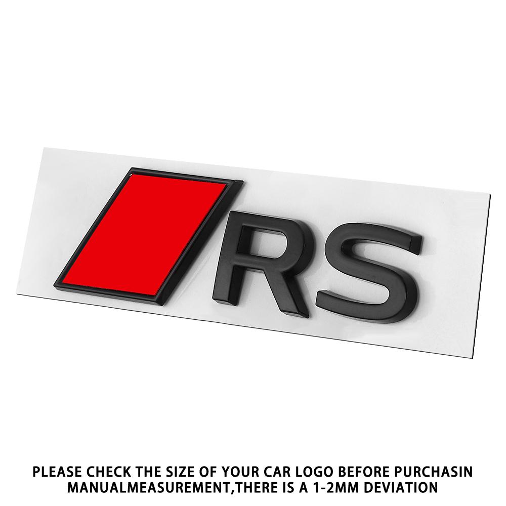 3D Numbers Letters RS A3 A4 A5 A6 A7 A8 Badge For Audi Car Fender Trunk Rear Logo Sticker Black/Silver Styling Decor Accessories