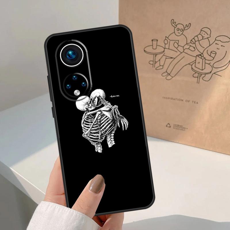 Skeleton Skull Kiss Case For Honor Magic 7 Lite 5 6 8 Pro Cover For Honor 400 200 90 70 50 X8a X8b X9a X9b X9c