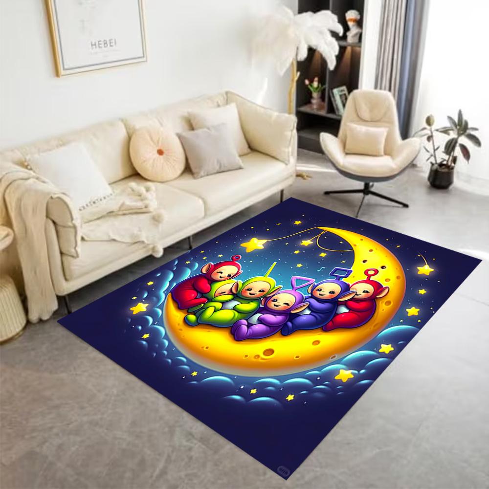 Teletubbies Moon Night Carpet Suitable for Game Room Bedrooms Kitchen Outdoor Antislip Carpet Office home decor Perfect Gift for Women/Men