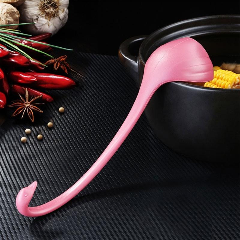 Elegant Cygnus Designs Soup Ladle with Long Handle and Tray Perfect for Home Kitchens and Cooking Enthusiasts