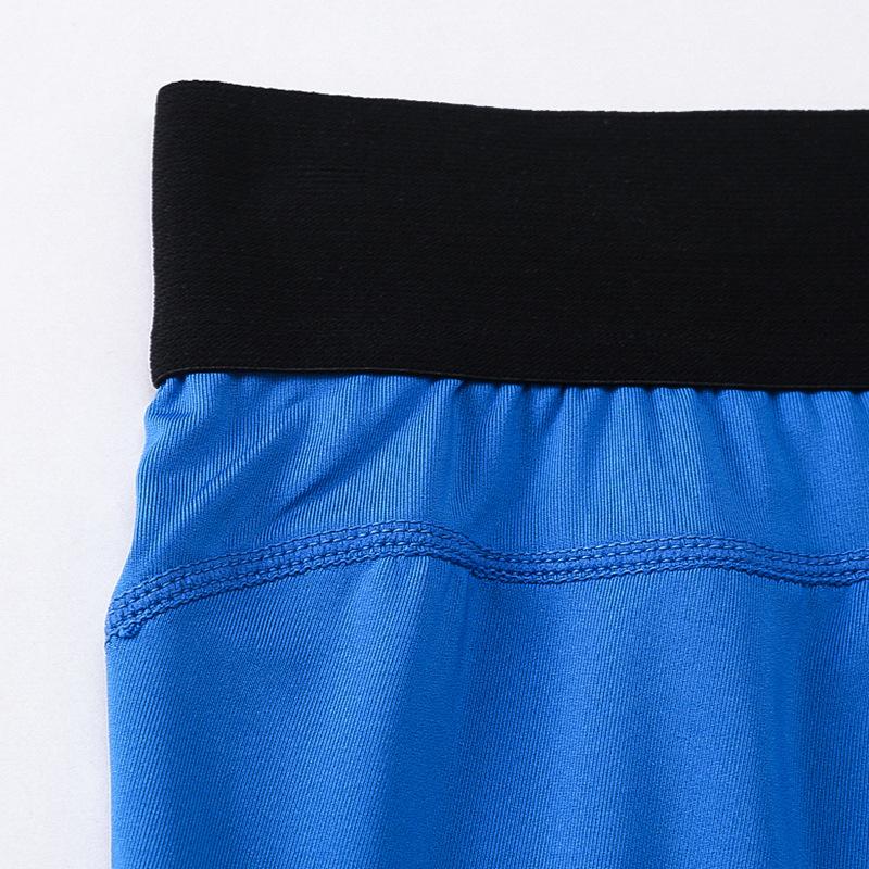 Men's Black Sports Pants Tight Training Active Pants & Tights Fitness Running Mesh Splicing Speed Drying Elastic Tight Pants 1040