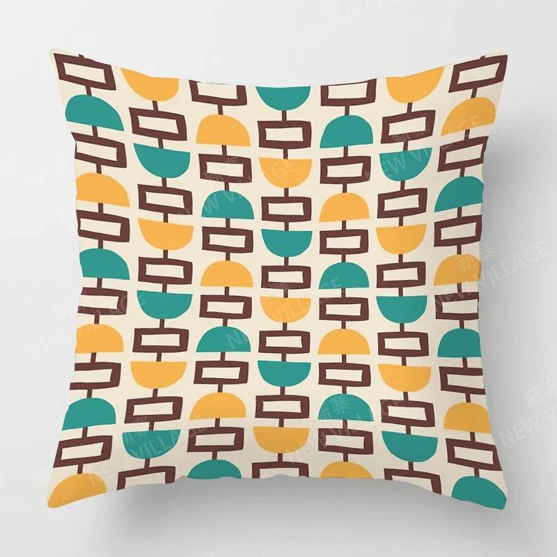 Nordic Fall Home Decor Autumn Throw Pillow Case Sofa Cushion Cover Modern  Geometry
