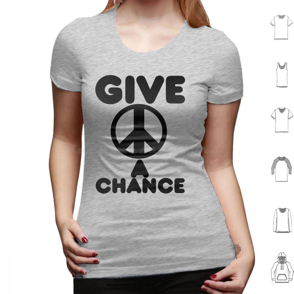 Give Peace A Chance Essential T Shirt Big Size 100 Cotton Yoko Ono Yoko Peace The Music Ono 60s Imagine John Ringo Love 70s