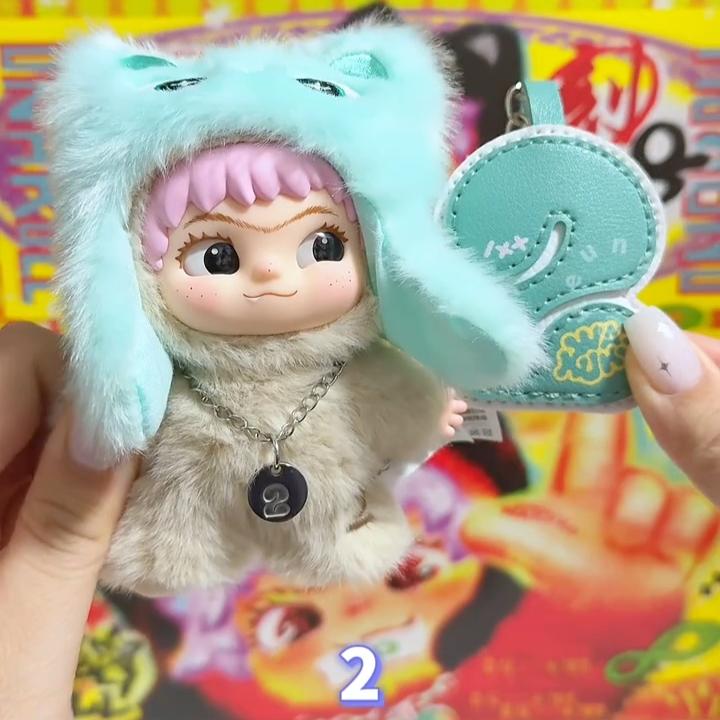 Genuine Wakuku V3 On A Roll Series Blind Box Cute Vinyl Plush Doll Trendy Toy Mystery Box Pendant  Birthday Xmas Girl Gifts