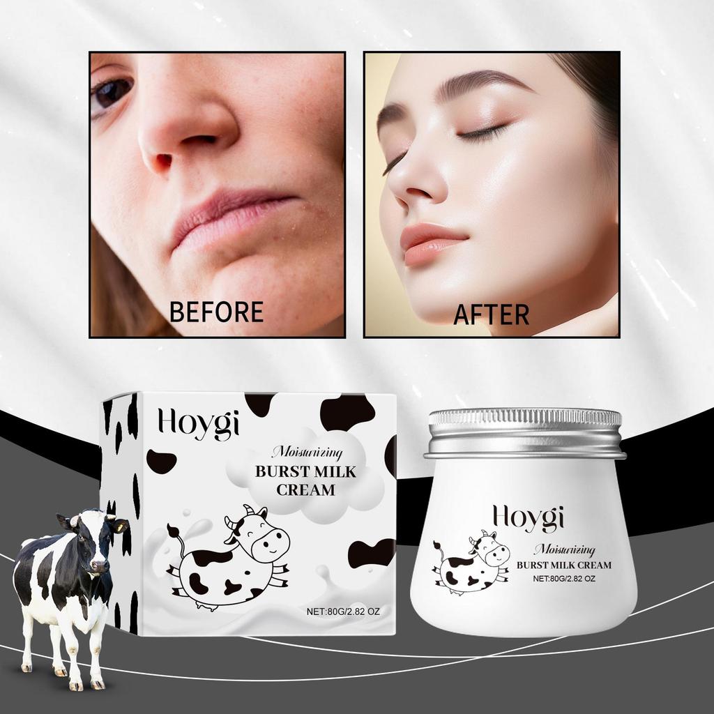 Cremă de Față cu Lapte Iluminatoare Anti-Rid Îmbunătățește Tenul Tern Estompează Petele Pigmentare Hidratantă Hrănitoare Micșorează Porii Cosmetice Coreene