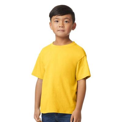 Camiseta infantil/infantil de peso médio com toque suave