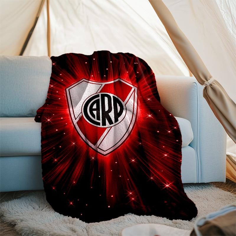 Club Atlético River Plate printed throw blanket—soft,warm;versatile blanket for all seasons—perfect as &air-conditioning throw,nap blanket