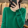 Dámský svetr 100% vlna MODERNÍ NOVINKA SAGA úpletový svetr s výstřihem do V Tenké jarní podzimní svetry Dámské pletené topy