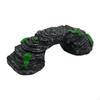 Schildkröten-Sonneninsel Rampe Realistisches Design Harz Aquarium Brücke Künstlicher Felsbogen für Reptilienhalter,