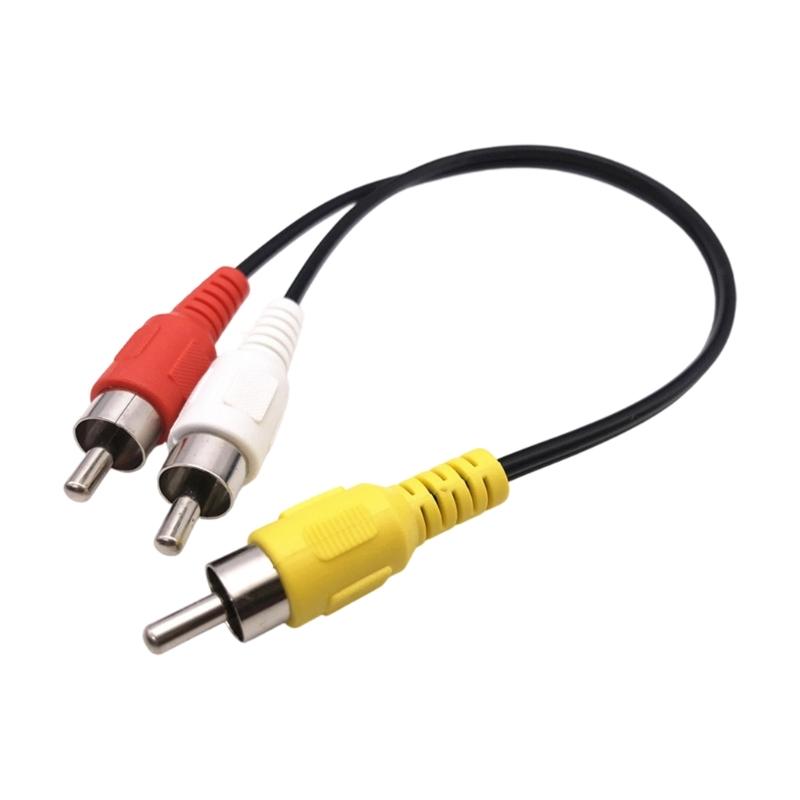 Durability 1 Male to 2Female Cable with Gold Plate Connectors for Clear Music Video Signal Distribution Splitter