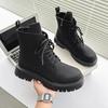 Fashion Autumn Men Japan Karajuku Korean Style Fashion High Top Streetwear Thick Platform Boots Casual Leather Shoes Male Lace Up Shoes