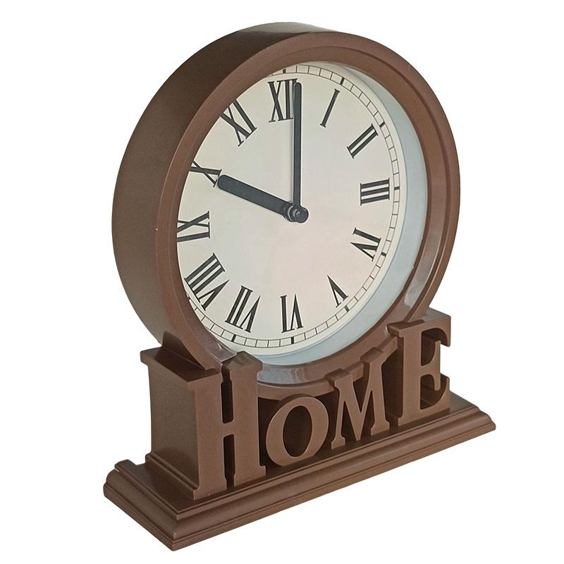 Retro table clock creative home desktop living room study desktop ornament table clock glass retro digital clock