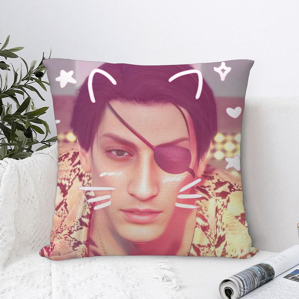 Love G-Goro Majima Y-Yakuza Pillow Case Sofa Decorative Home Double-sided Print Plush Square Throw Pillow Covers Cushion Decor