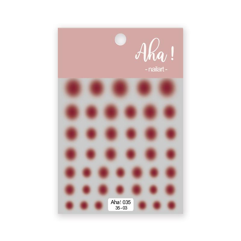 Xiaohongshu Nail Art Adhesive Sticker Smudge Gradual Change Blush Nail Decoration Solid Color Girl Nail Art Sticker