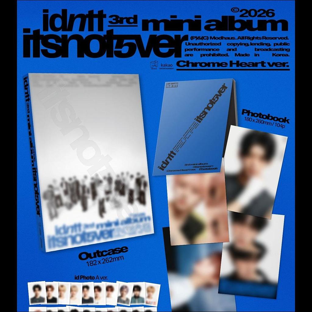 [Pre-order] idntt [itsnotover] 3rd Mini Album + Free Gift