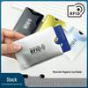 In-Stock Silver RFID Card Holder: Anti-Scan, Anti-Demagnetization, Anti-Theft NFC Bank ID Aluminum Shield