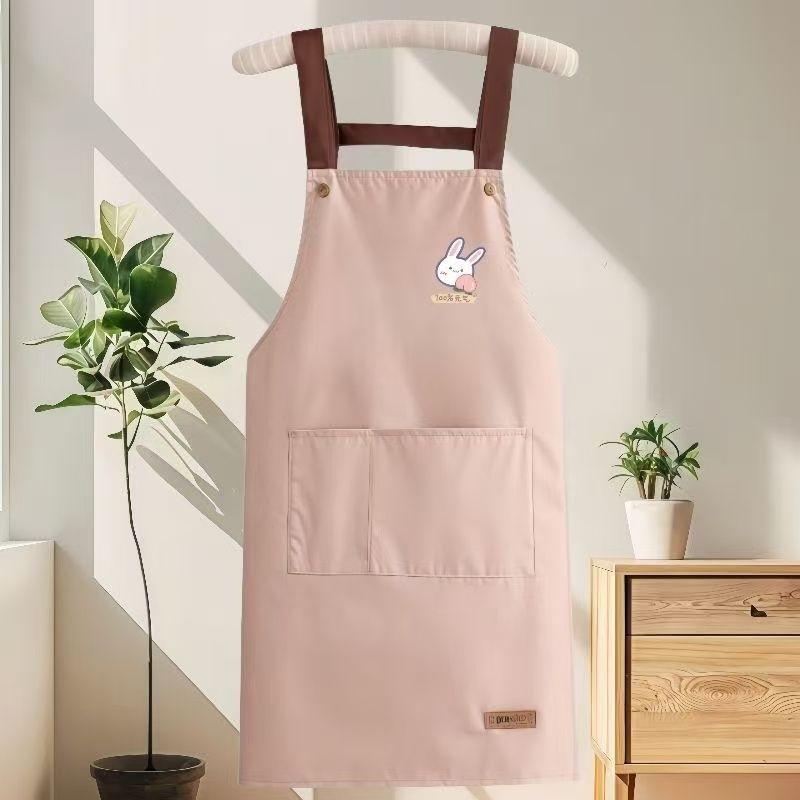 Waterproof and Oil-resistant Apron, Household Kitchen Work Clothes Apron