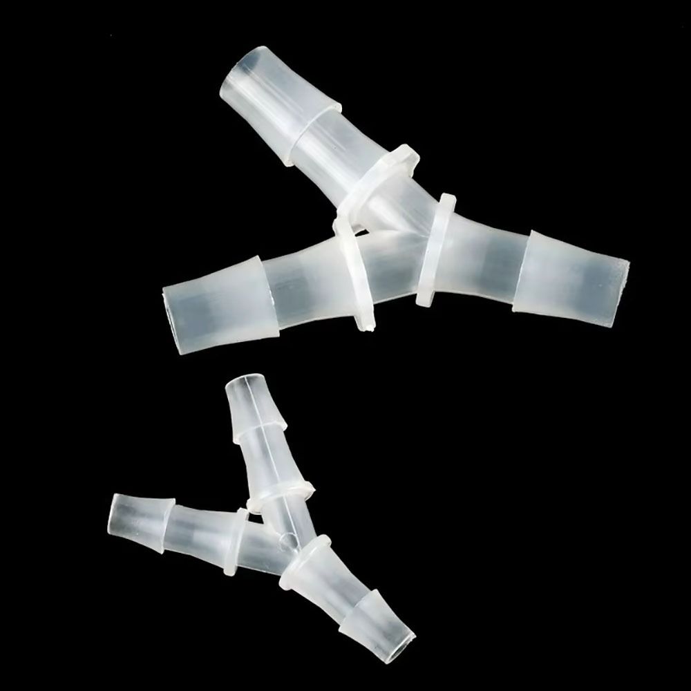 10Pcs New 2.4-15.8mm Y-Type Tee Connector Plastic Soft 3 Way Connector PP PE Hose Fittings for Aquarium Fish Tank Fittings