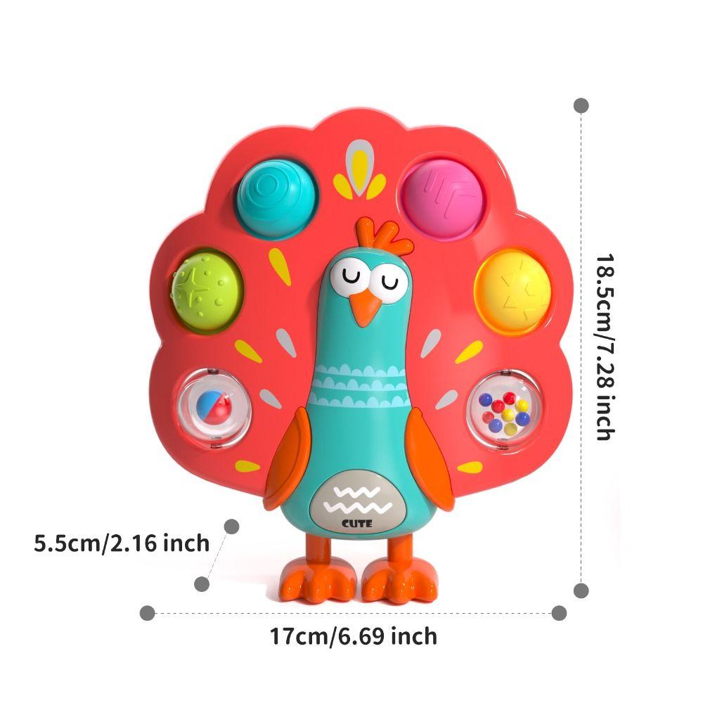 Finger Training Sensory Push Toy Button Play Toys Bird Shape Educational Toy  Babies Development