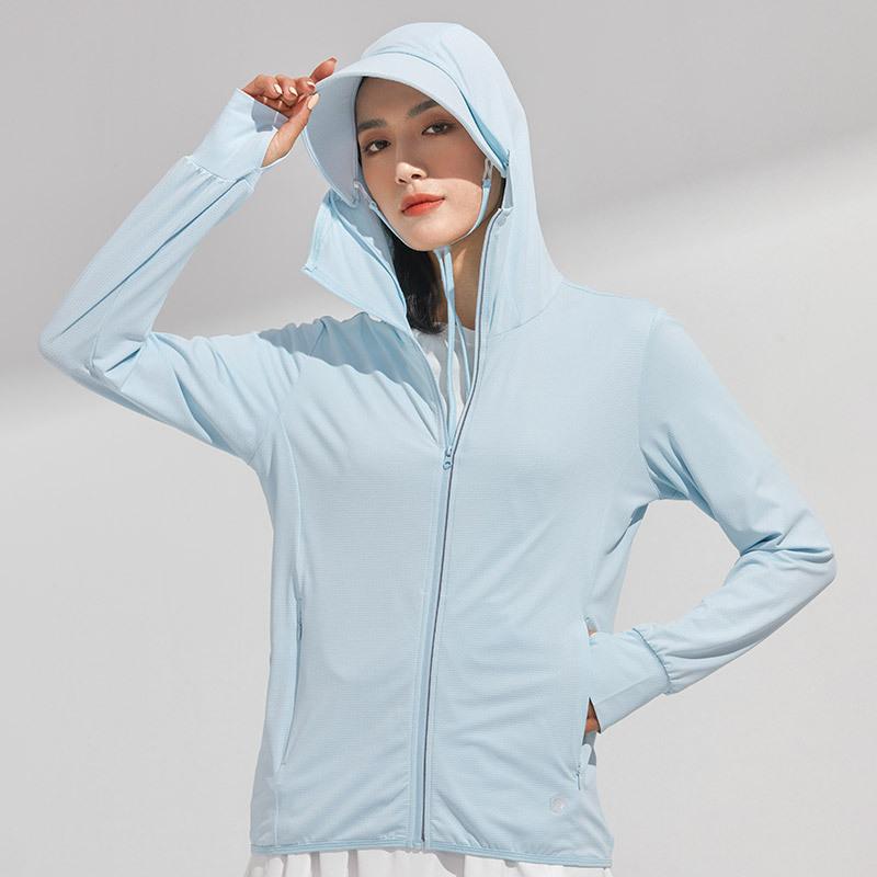 Ice silk sunscreen clothing removable brim face covering women's UPF10 + UV protection fishing sunscreen clothing men's outdoor ventilation