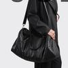 Men's Fashionable Knitted Sports Gym Bag Large Capacity Business Travel Handbag Simple Solid Color Travel Bag