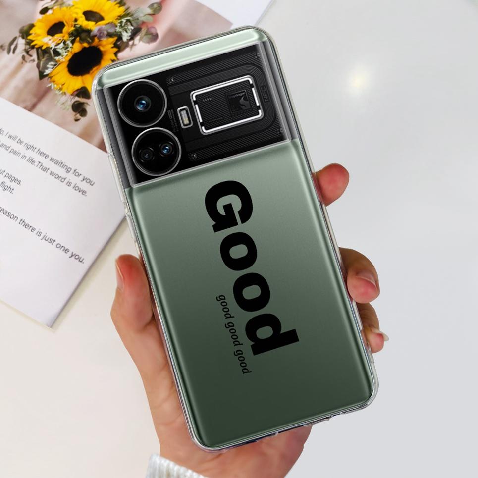 Pro Realme GT5 Pouzdro Průhledné Silikonové Měkký TPU Kryt Pro OPPO Realme GT 5 RealmeGT5 Pouzdra Květinové Mramorové Želé Nárazník Coques