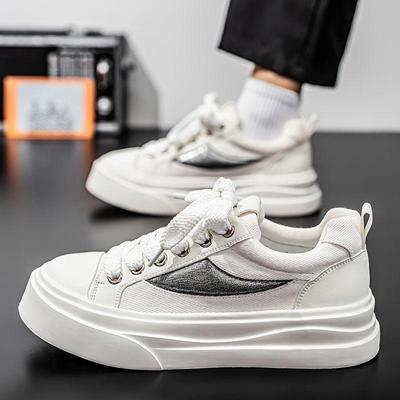 Mode 2025 Herren Atmungsaktive Canvas-Sneaker: Sommer Dicksohlige Freizeit Sportschuhe