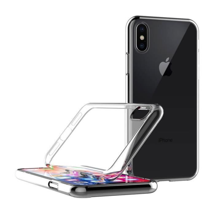 Case - Phonillico® - iPhone XS - Soft Silicone - Ultra Thin - Transparent