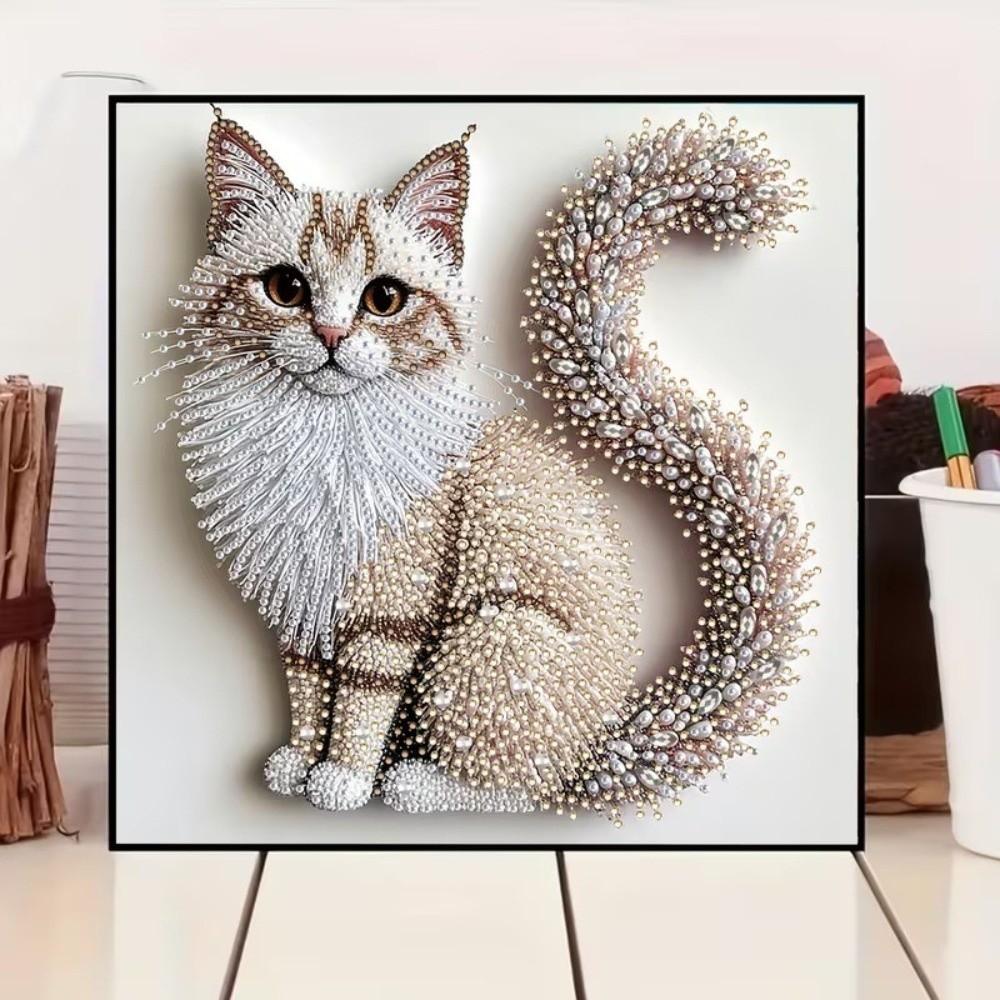 1 Set DIY Craft 5D Diamond Painting Kit Cat Design Diamond Art Kits  Home Wall Decoration