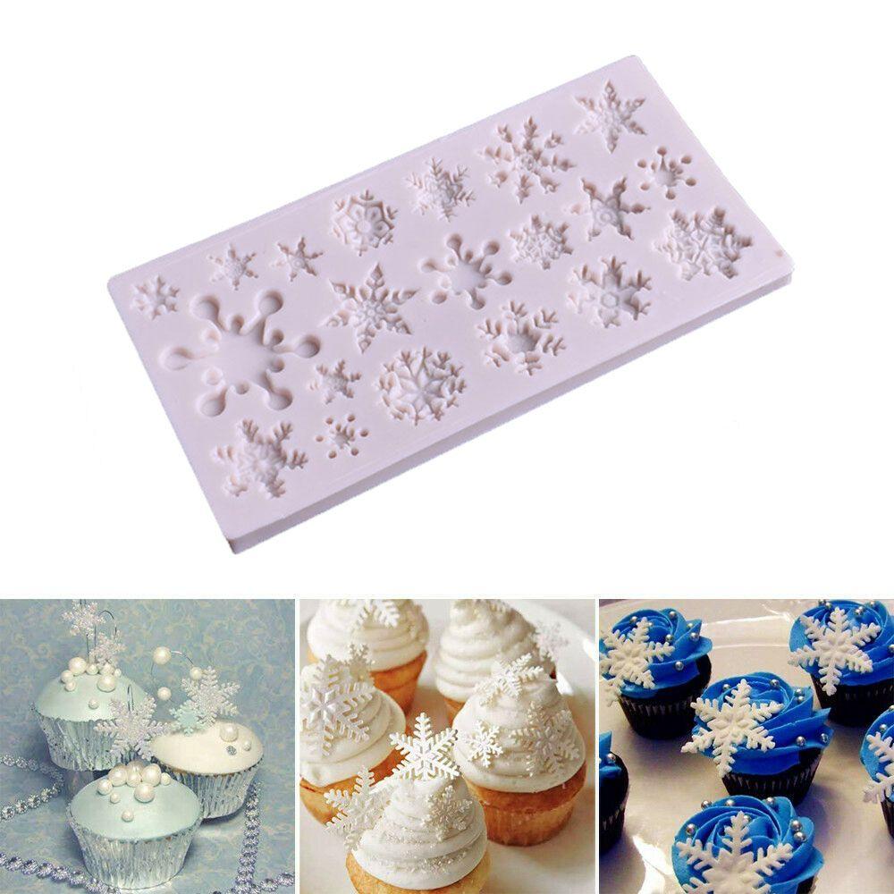Cake Decorating Candy Jelly Chocolate Baking Mould Snowflake Mold Fondant