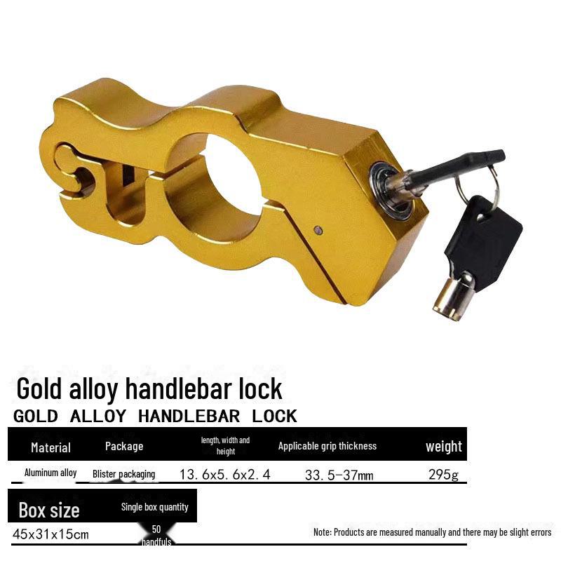 Electric Car Anti-Theft Handlebar Lock with Throttle Lock and Horn for Scooters and Motorcycles