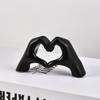 Nordic Minimalist Resin Heart Hand Sculpture For Home Decor Gift For Couples