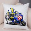 Cartoon Sport Motorcycle Cushion Cover Super Soft Short Plush Mobile Bike Pillow Covers Pillow Case For Sofa Home Car Pillowcase