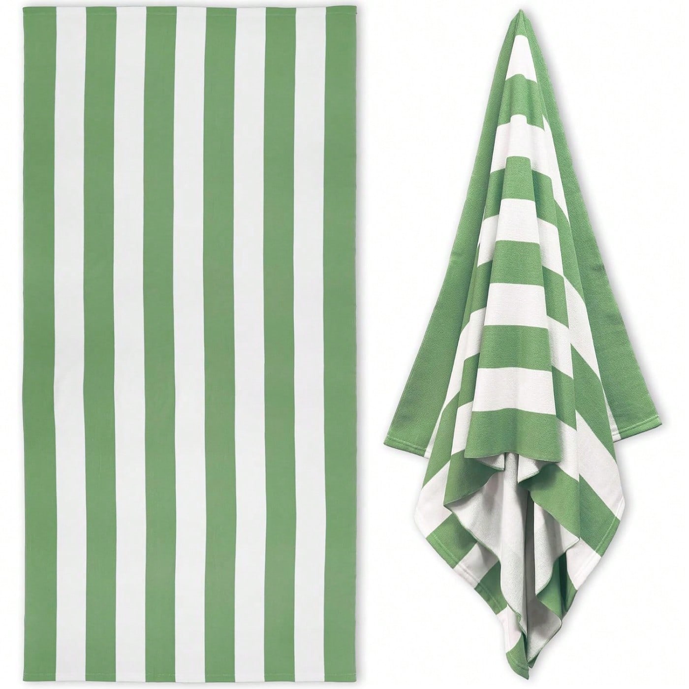 Large Oversized Beach Towel (31 X 71 Inches), Microfiber Pool Towel, Quick Dry Cabana Bath Towel With Pink Stripes 70x140cm