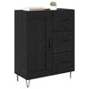 Sideboard Black Oak 69.5 X 34 X 90 Cm Particleboard