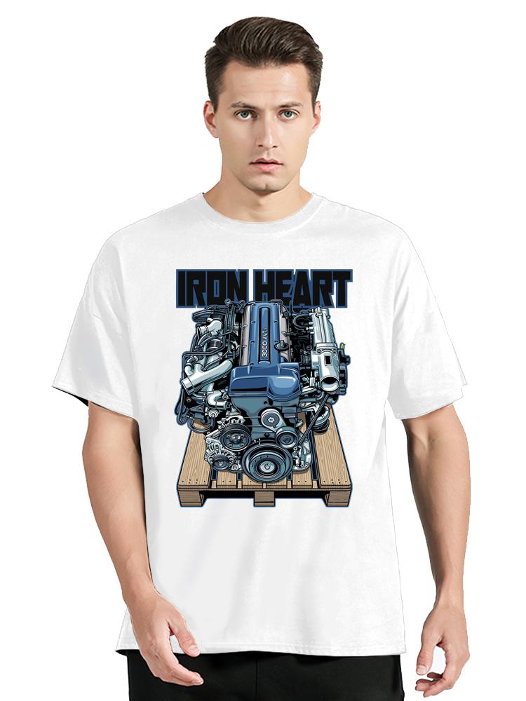 Japan Car 2JZ Engine Turbo Tuning JDM Printing T-Shirt Custom Casual Cotton O-Neck Tshirtunisex Clothing Oversized T Shirt