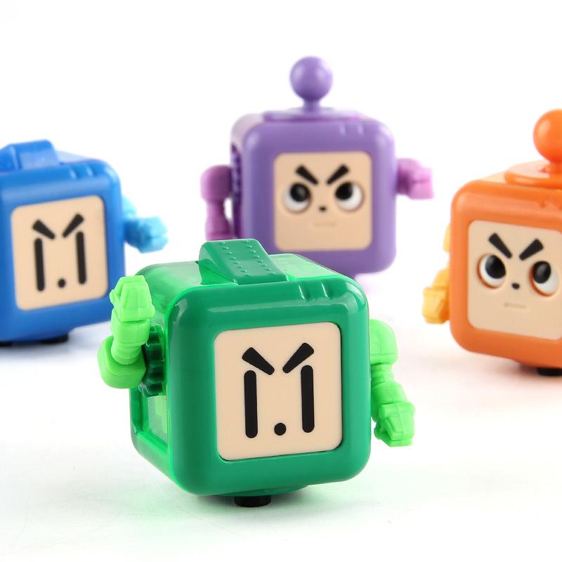 Fidget Robot Cube Press Change Face Stress Relief Toy Set 8pcs Decompression Puzzle Gift