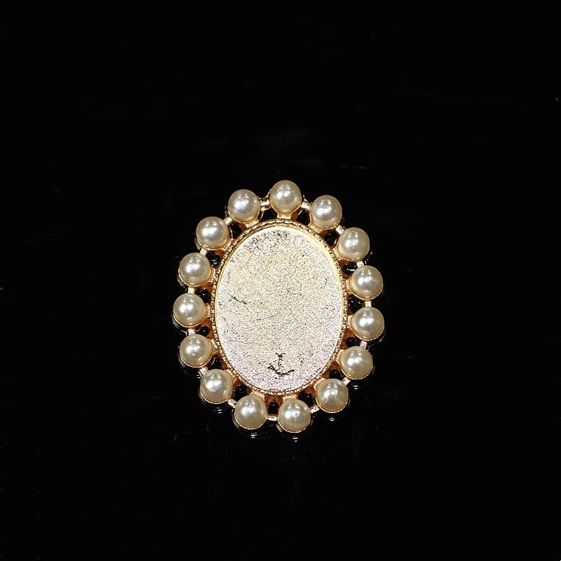 

10 шт. сплава аксессуары жемчужные стразы овальные цветочные пластины алмазная пряжка DIY ручной работы свадебный головной убор группа веер аксессуары материал