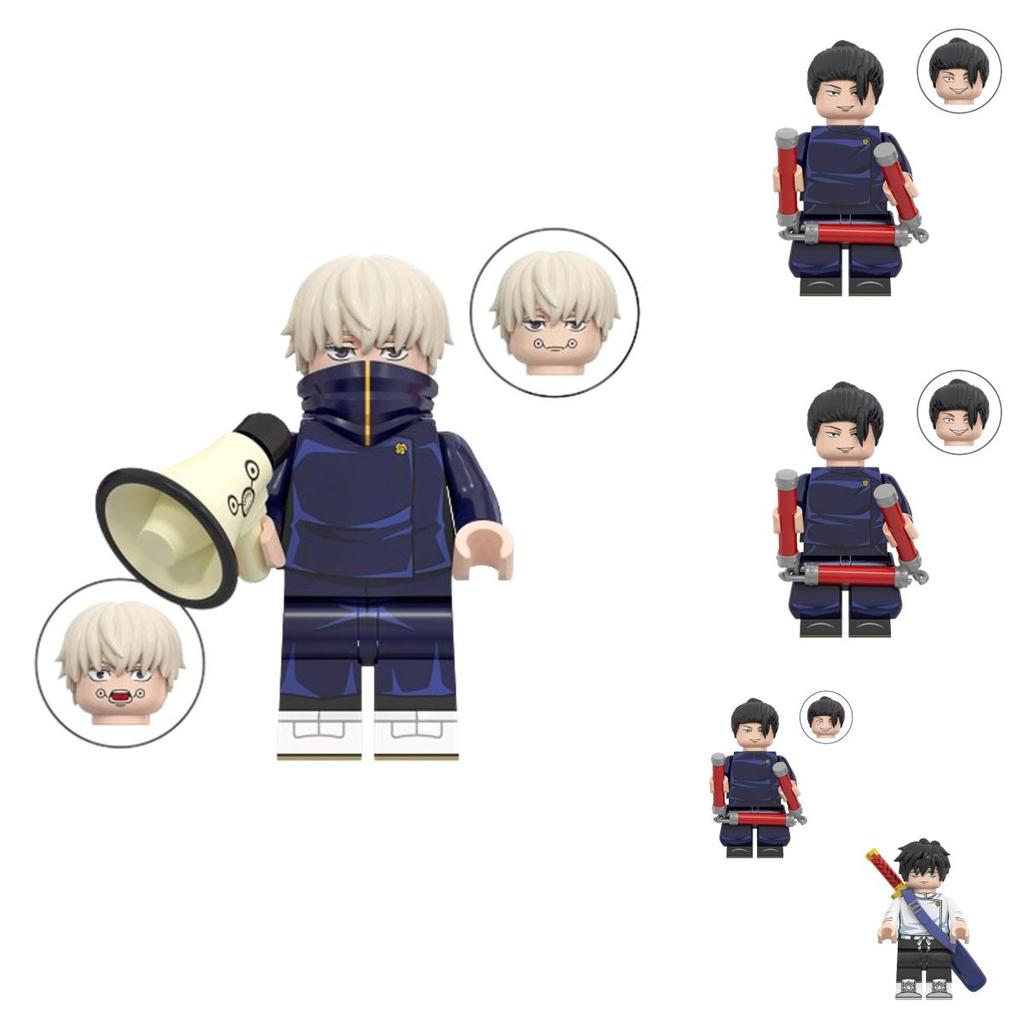 Wm6140 Serie Cartoni Animati Jujutsu Kaisen Zenin Maki Inumaki Puzzle per Bambini Blocchi da Costruzione Confezione)
