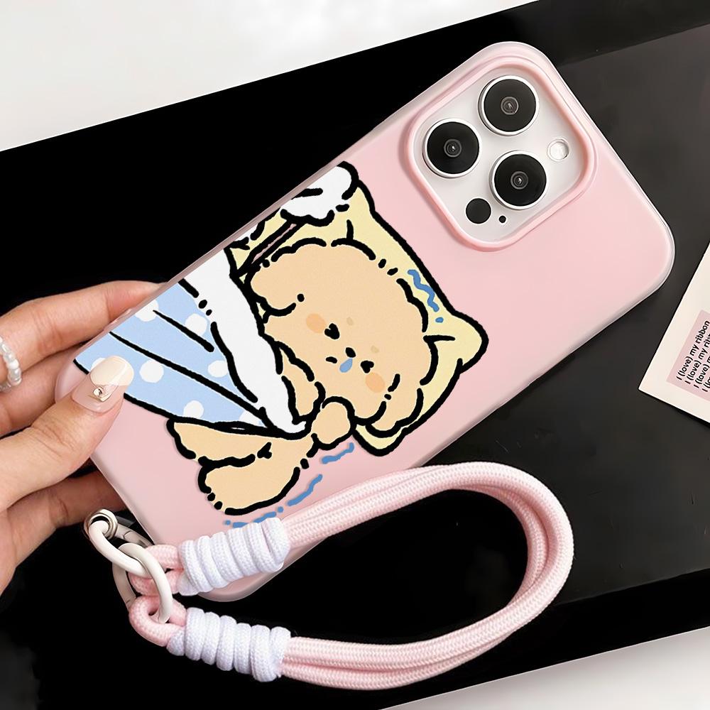 Bemalte Handyhülle für iPhone 15 11 13 14 für 15 16 Pro Max 12 13 16 Pro Niedlich Fasion Lustig Lanyard Handyhülle Neueste Top-Selling-Empfehlungen