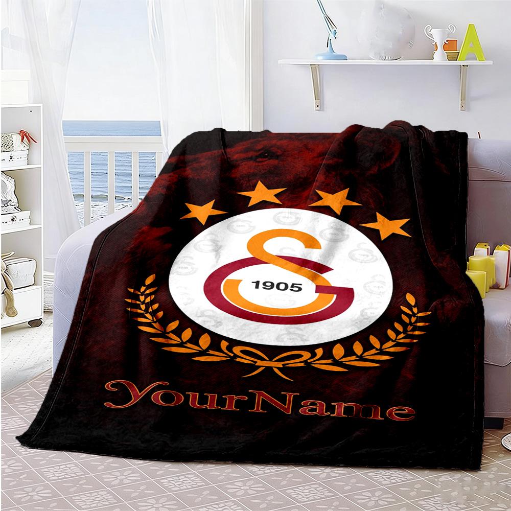 Galatasaray Customize Your Name Blanket Multipurpose Customizable Blanket Soft Cozy Great For Sofa Office Seaside Couch Ideal For All Seasons