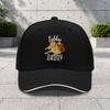 1pc Tabby Daddy Cat Adjustable Sandwich Baseball Cap Trendy Print Craft Suitable For Outdoor Sports And Camping Enthusiasts