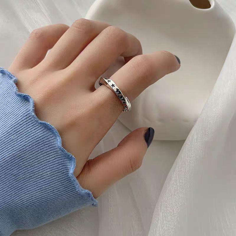 Retro Star Mobius Stackable Open Ring - Hong Kong Style
