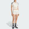 adidas Originals Cali Tee Gebreid Haak Slim Fit Korte Mouw T-shirt Dames Tops KE0200