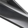 2 Pcs Carbon Fiber Color Car Bumper Spoiler Rear Splitter Diffuser Lip Universal