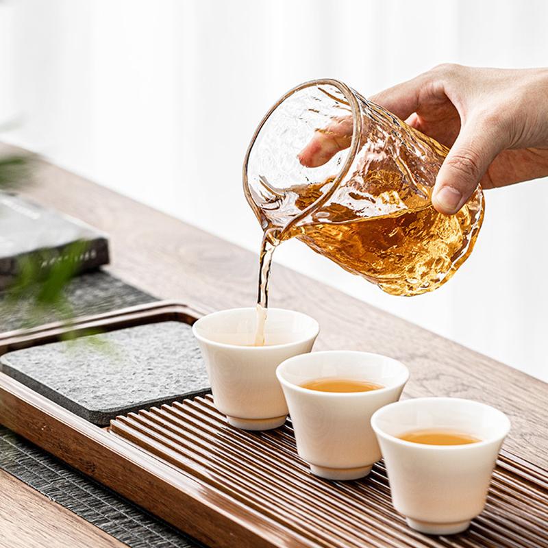 Distribuitor de Ceai cu Model Ciocan Ceașcă de Ceai Kungfu Sticlă Transparentă Chahai Ceașcă Justă Accesorii de Uz Casnic pentru Ceremonia Ceaiului