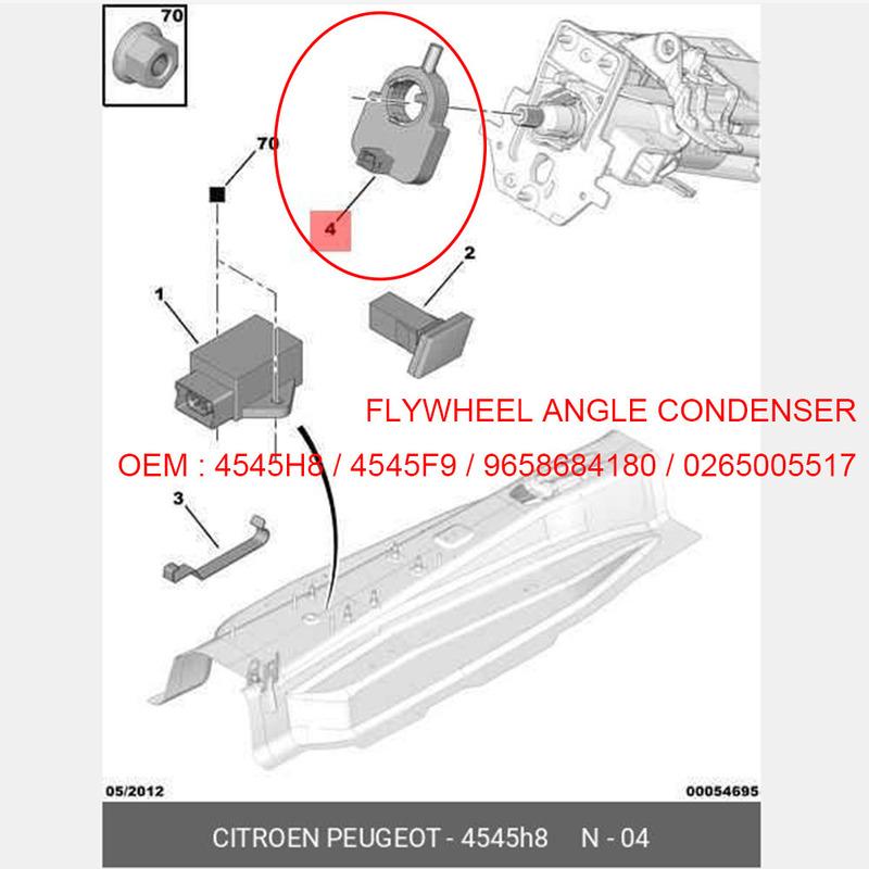 Suitable for Citroen C4 PICASSO C5X7 FLYWHEEL ANGLE CONDENSERG Steering wheel angle sensor 4545E3 9650236180 4545H8 4545F9