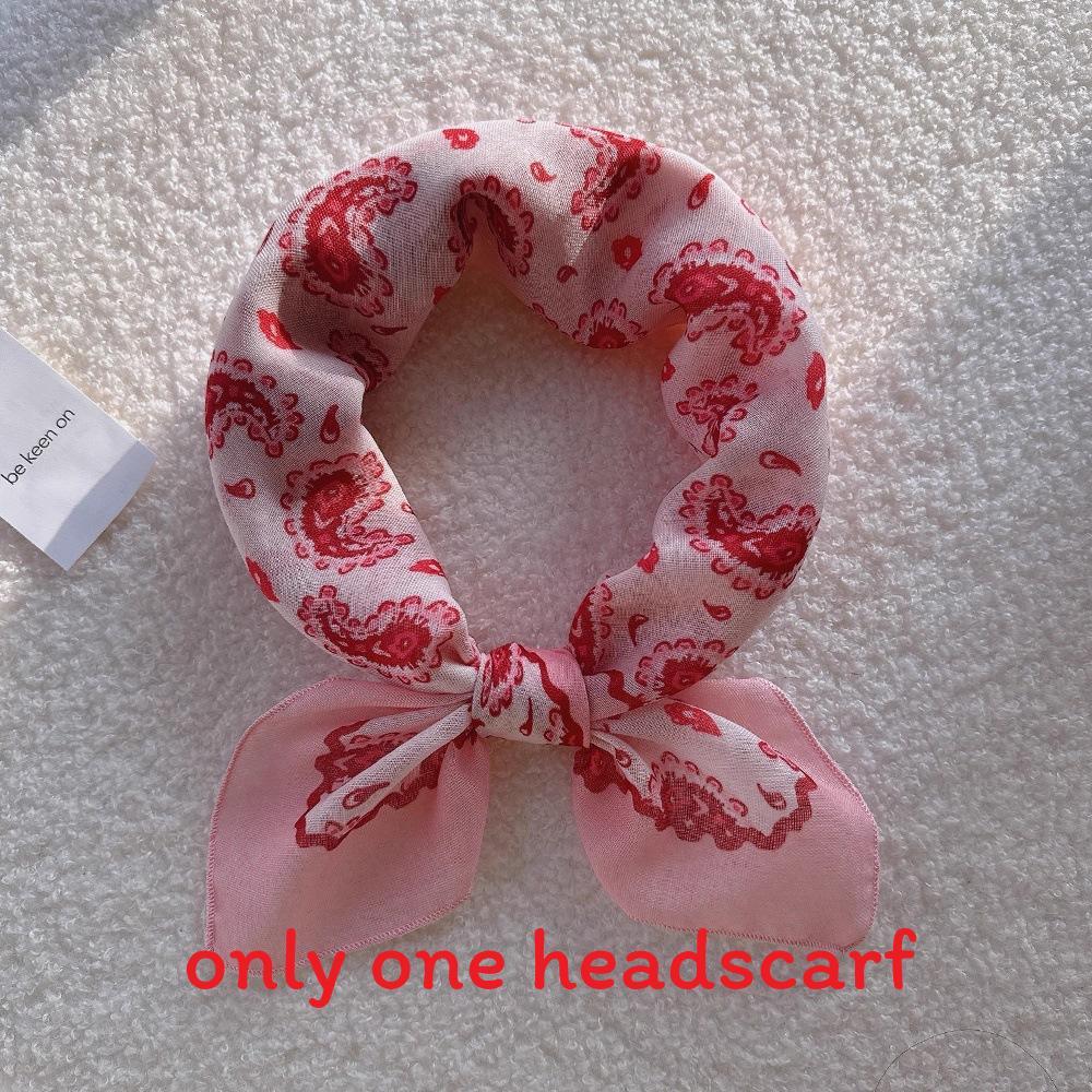 Summer Women Geometric Fur Headscarf With Hiphop Style For Streetwear Fashion Pink